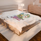 DREAMz: Velveteen Plush Blanket, Cozy Throw for Home Decor, Gift for Her, Bohemian Style, Warm Blanket for Relaxation